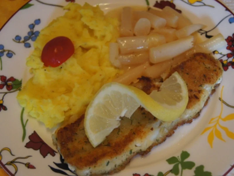 Rezept: Alaska Seelachsfilet mit Schwarzwurzeln und herzhaften Kartoffelstampf Bild Nr. 8477 Alaska Seelachsfilet mit Schwarzwurzeln und herzhaften Kartoffelstampf - Rezept - Bild Nr. 8477