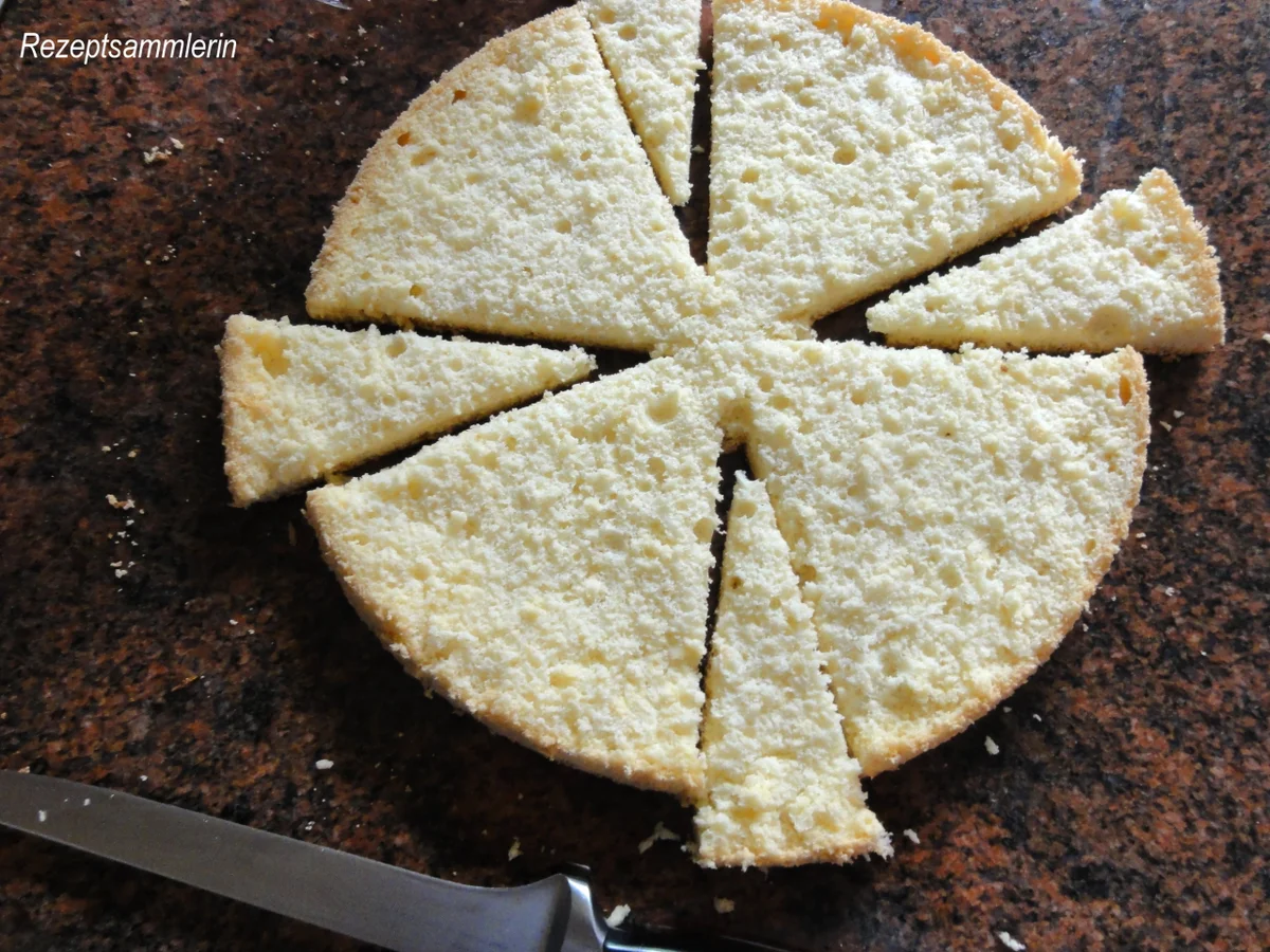 Biskuit:   HIMBEER ~ FRISCHKÄSE ~ SAHNETORTE - Rezept - Bild Nr. 8573