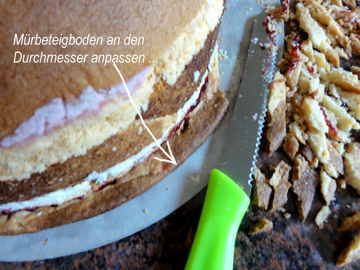 Biskuit:   HIMBEER ~ FRISCHKÄSE ~ SAHNETORTE - Rezept - Bild Nr. 8584