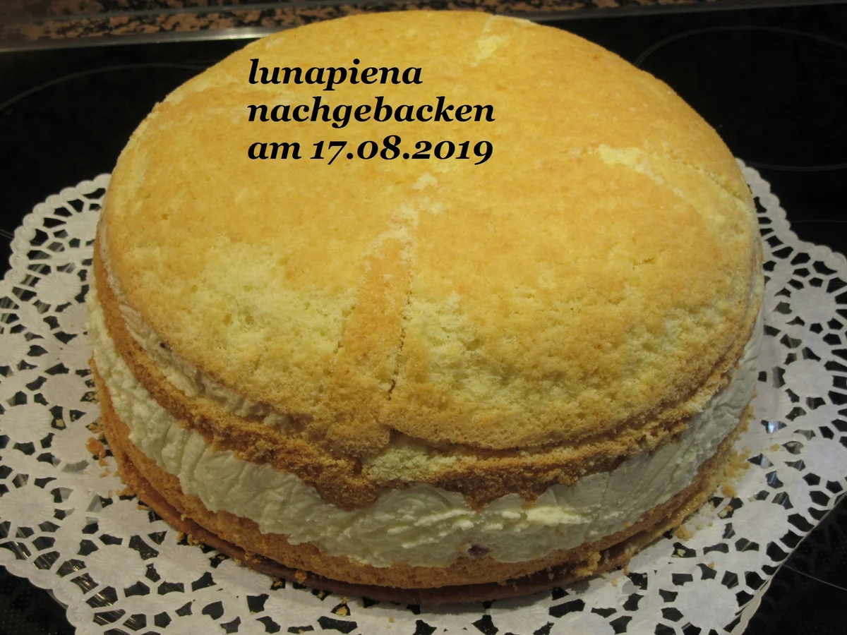 Biskuit:   HIMBEER ~ FRISCHKÄSE ~ SAHNETORTE - Rezept - Bild Nr. 8588