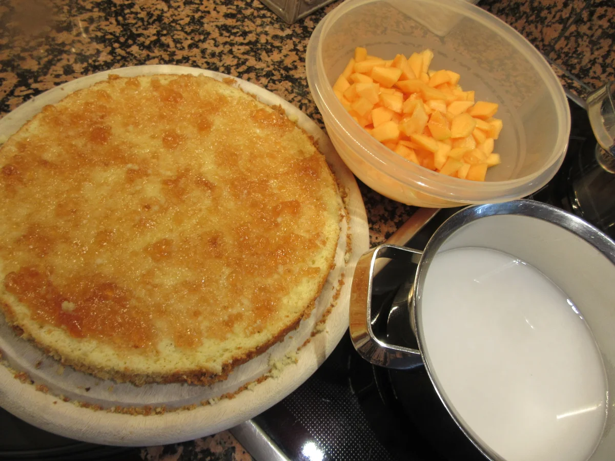 Backen: Melonen-Karamellcreme-Torte - Rezept - Bild Nr. 8487