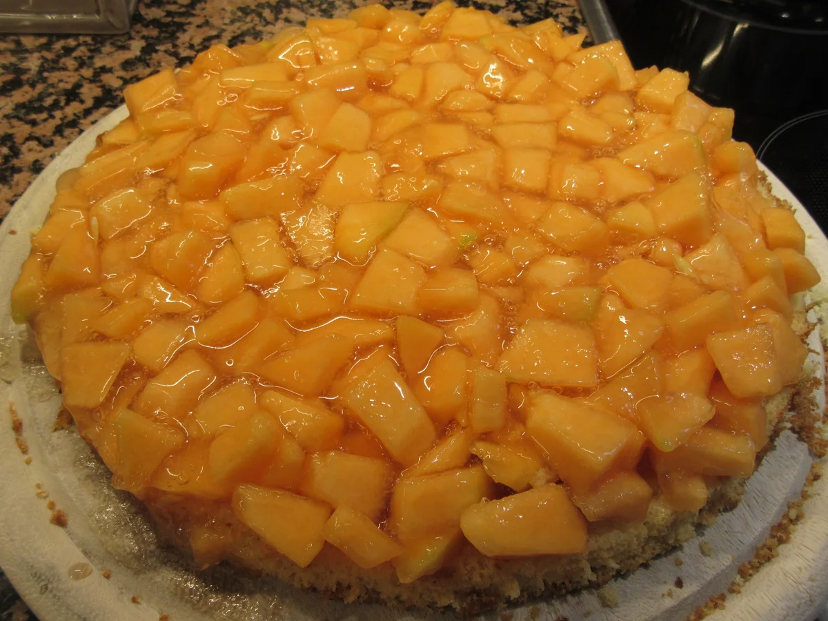 Backen: Melonen-Karamellcreme-Torte - Rezept - Bild Nr. 8489