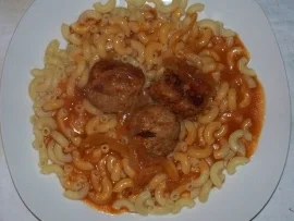 Rezept: Hackklößchen mit "Zwiwwlditsche" Hackklößchen mit "Zwiwwlditsche" - Rezept