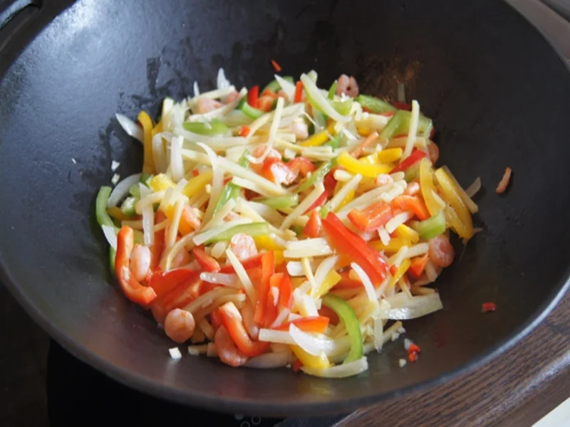 Garnelen-Gemüse-Wok mit Basmatireis - Rezept - Bild Nr. 10