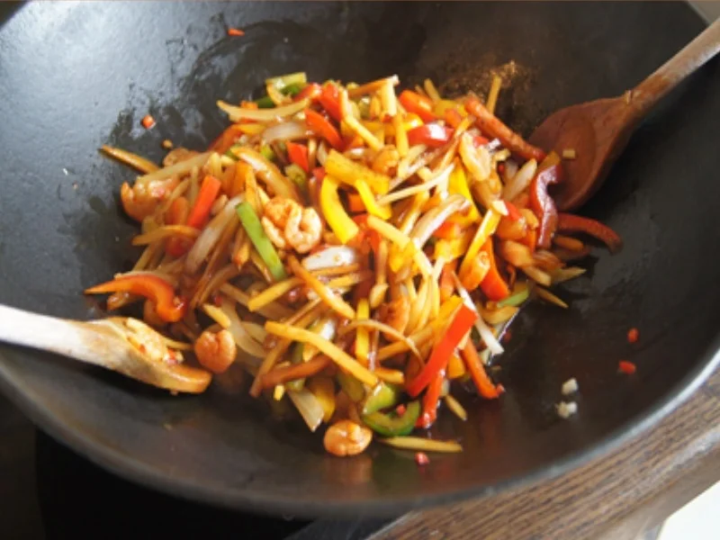 Garnelen-Gemüse-Wok mit Basmatireis - Rezept - Bild Nr. 11