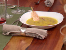 Kalte Gurken-Joghurt-Suppe, Seafood-Chowder und Süßkartoffelchips - Rezept - Bild Nr. 3