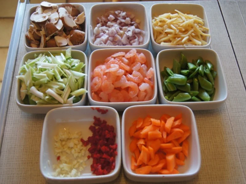 Garnelen-Wok mit Gemüse und Glasnudeln - Rezept - Bild Nr. 8536