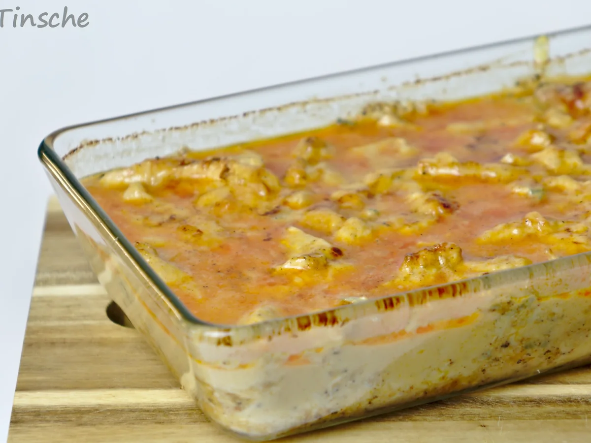 Rezept: Überbackenes Sahnehähnchen in Blauschimmelkäse Bild Nr. 8569 Überbackenes Sahnehähnchen in Blauschimmelkäse - Rezept - Bild Nr. 8569