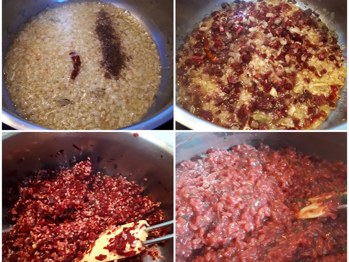 Rote Bete Risotto mit Kräuter-Zwiebel-Salat - Rezept - Bild Nr. 8569