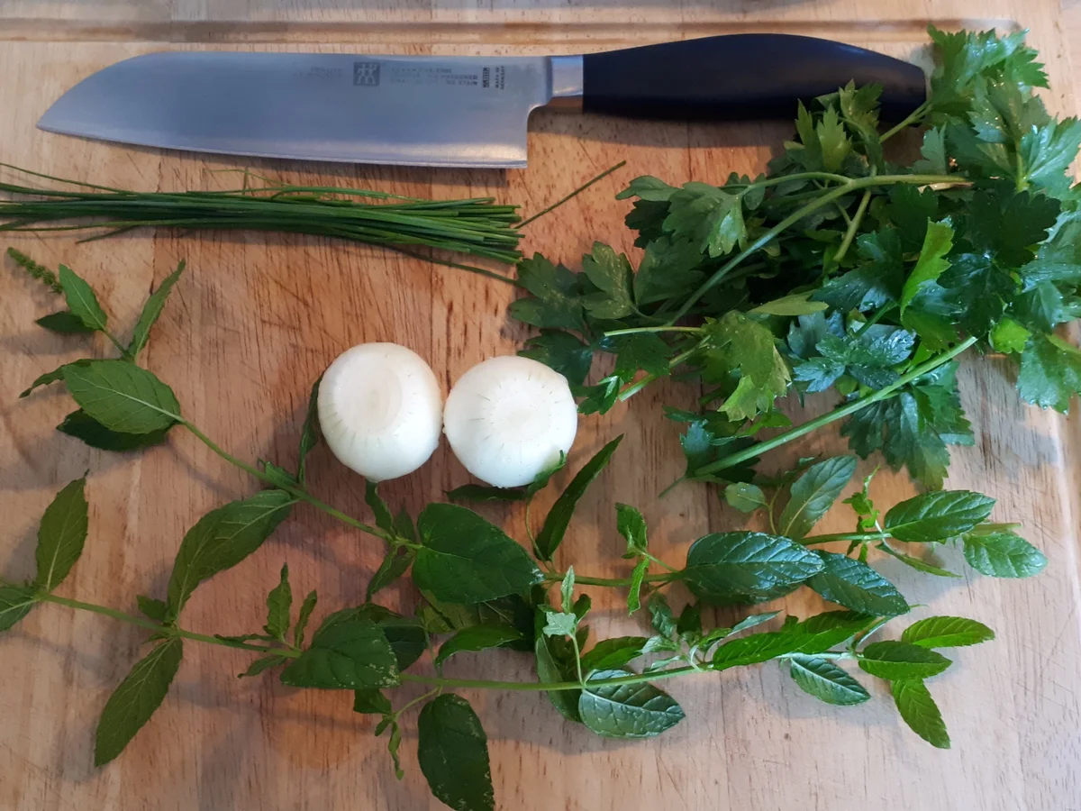 Rote Bete Risotto mit Kräuter-Zwiebel-Salat - Rezept - Bild Nr. 8572