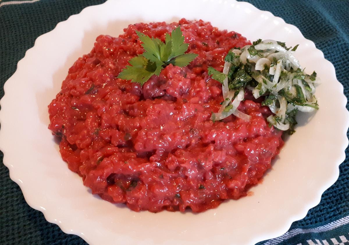 Rote Bete Risotto mit Kräuter-Zwiebel-Salat - Rezept - Bild Nr. 8576