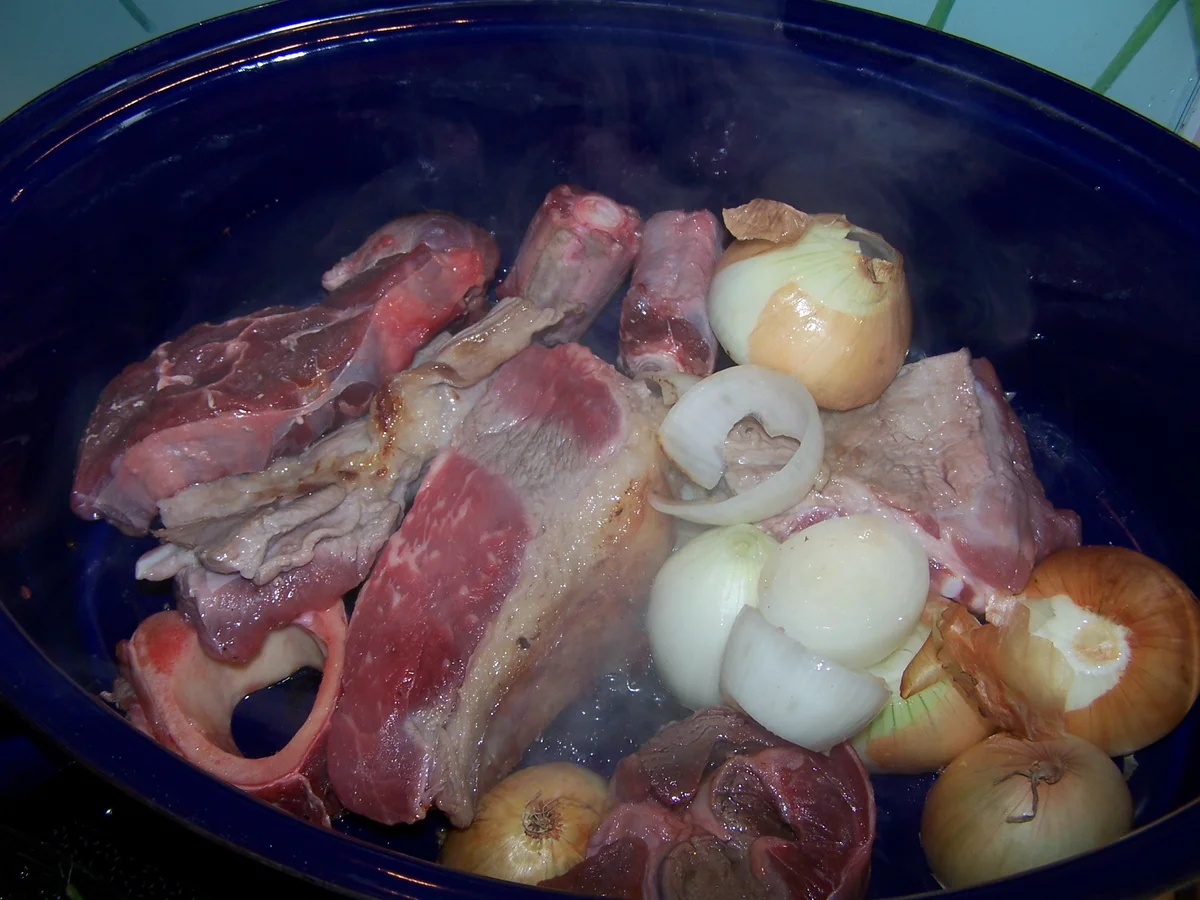 Fleischbrühe mit Gemüse , eingeweckt - Rezept - Bild Nr. 8576