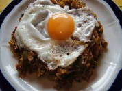 Champignon-Gemüse-Reis-Pfanne mit Spiegelei - Rezept - Bild Nr. 2