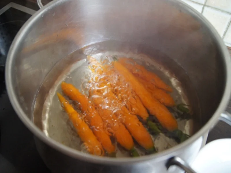 Rezept: Gebackene Regenbogenforelle mit Honig-Bundmöhren Bild Nr. 13 Gebackene Regenbogenforelle mit Honig-Bundmöhren - Rezept - Bild Nr. 13