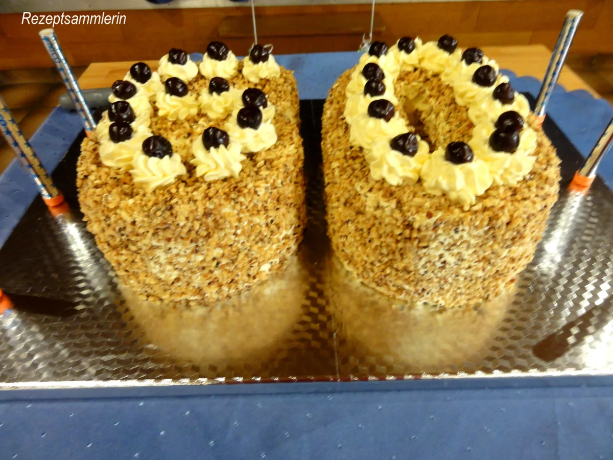 Rezept: Rührteig: FRANKFURTER KRANZ als "ZAHLENKUCHEN" Bild Nr. 8597 Rührteig: FRANKFURTER KRANZ als "ZAHLENKUCHEN" - Rezept - Bild Nr. 8597