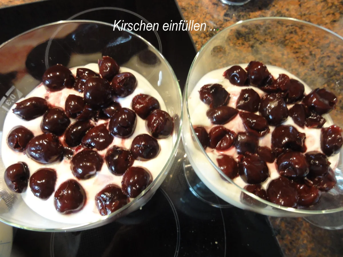 Dessert:   JOGHURT ~ SAHNE  mit Süßkirschen - Rezept - Bild Nr. 6