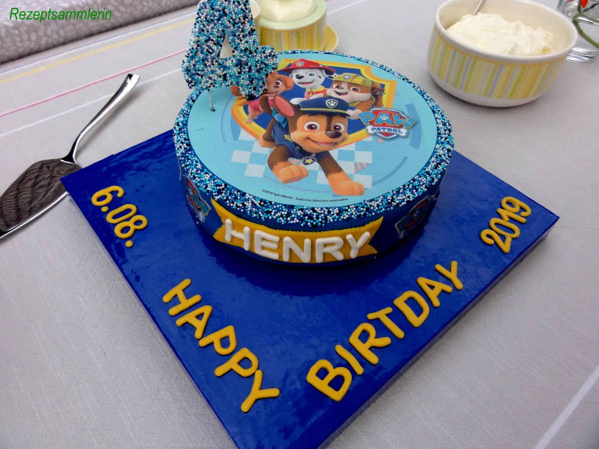 Biskuit:   PAW PATROL Geburtstags Torte - Rezept - Bild Nr. 8624