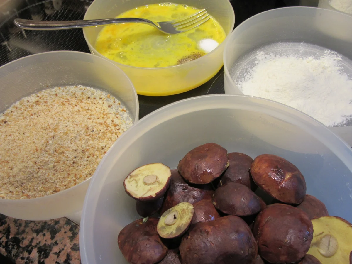 Pilze: Panierte Maronenröhrlingsköpfe - Rezept - Bild Nr. 8640