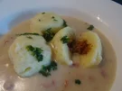 Kartoffel-Klößchen gefüllt, mit Specksoße - Rezept - Bild Nr. 2