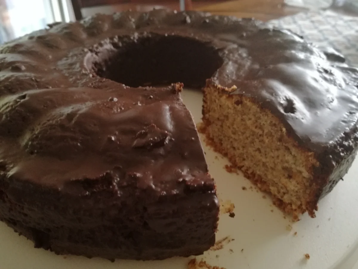 Haselnusskuchen mit Schokoguß - Rezept - Bild Nr. 8665