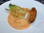 Thüringer Bratwurst mit gegrilltem Römersalat (Silvio Heinevetter) - Rezept - Bild Nr. 2