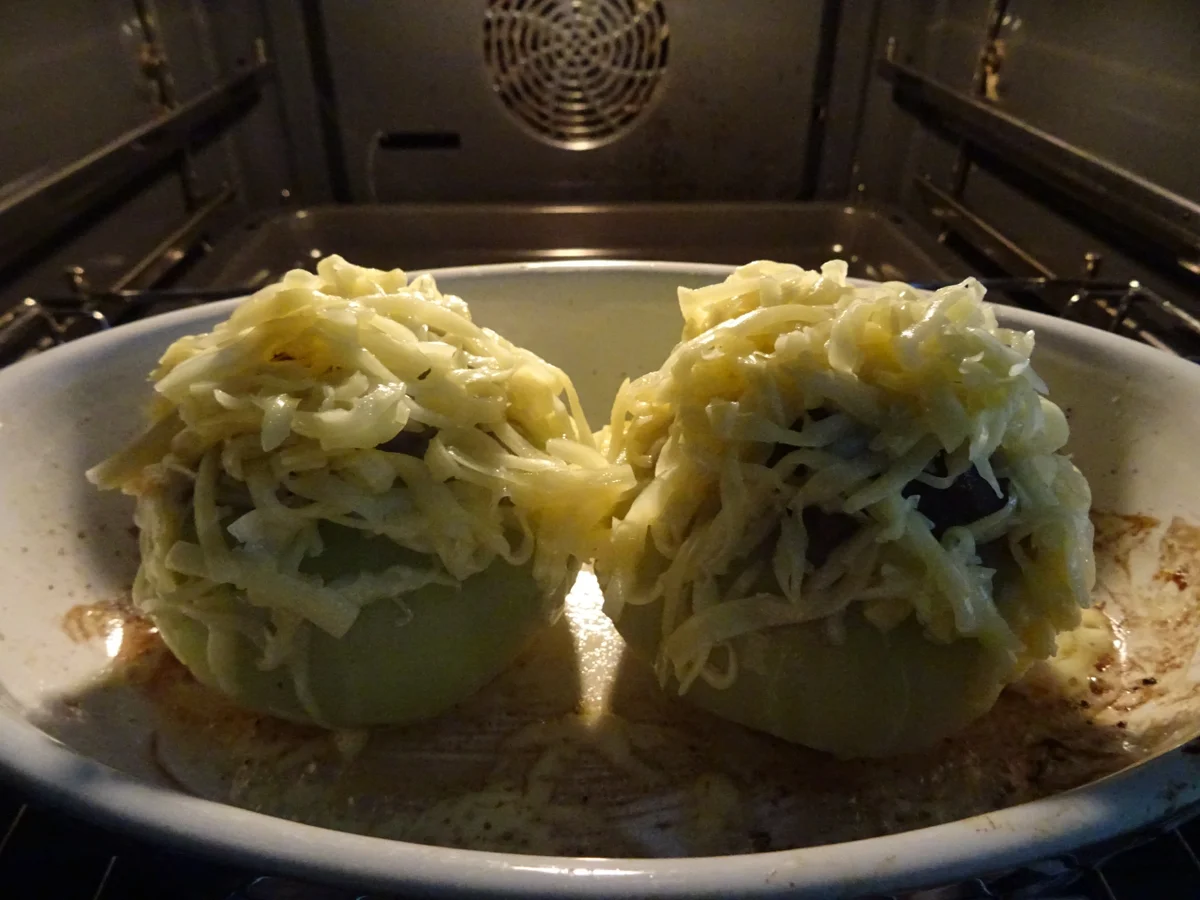 Rezept: Gefüllte Kohlrabi auf Rahm-Gemüse-Reis Bild Nr. 8723 Gefüllte Kohlrabi auf Rahm-Gemüse-Reis - Rezept - Bild Nr. 8723