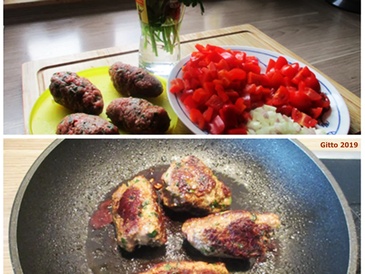 Hackröllchen nach türkischer  Art mit Tomaten-Bulgur - Rezept - Bild Nr. 3