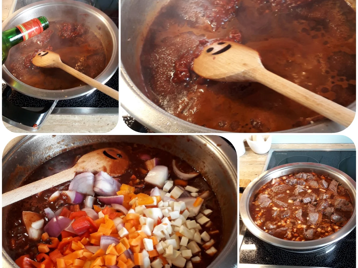 Rezept: -Rotwein Gulasch ,,kochbar Challenge 9.0 September Bild Nr. 8771 -Rotwein Gulasch ,,kochbar Challenge 9.0 September - Rezept - Bild Nr. 8771