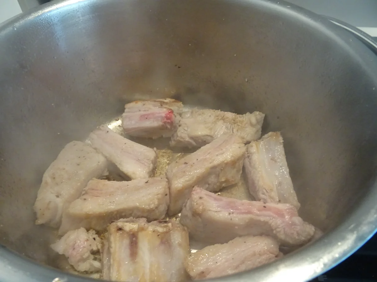 Rezept: Möhren-Eintopf mit Kotelettrippchen Bild Nr. 3 Möhren-Eintopf mit Kotelettrippchen - Rezept - Bild Nr. 3