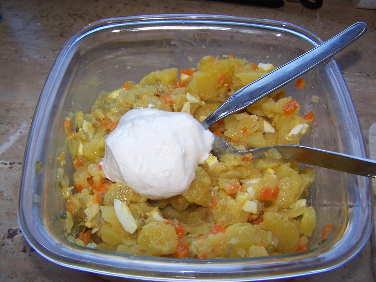 Stroh - Schwein-Kotelett und Còte de Boeuf vom Rind u. Kartoffelsalat - Rezept - Bild Nr. 8784