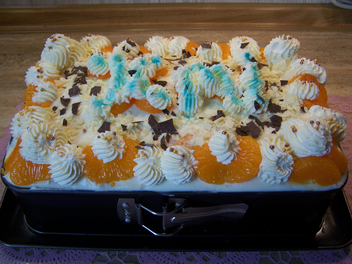 Mandarinen-Quark- Sahne-Torte - Rezept - Bild Nr. 8814
