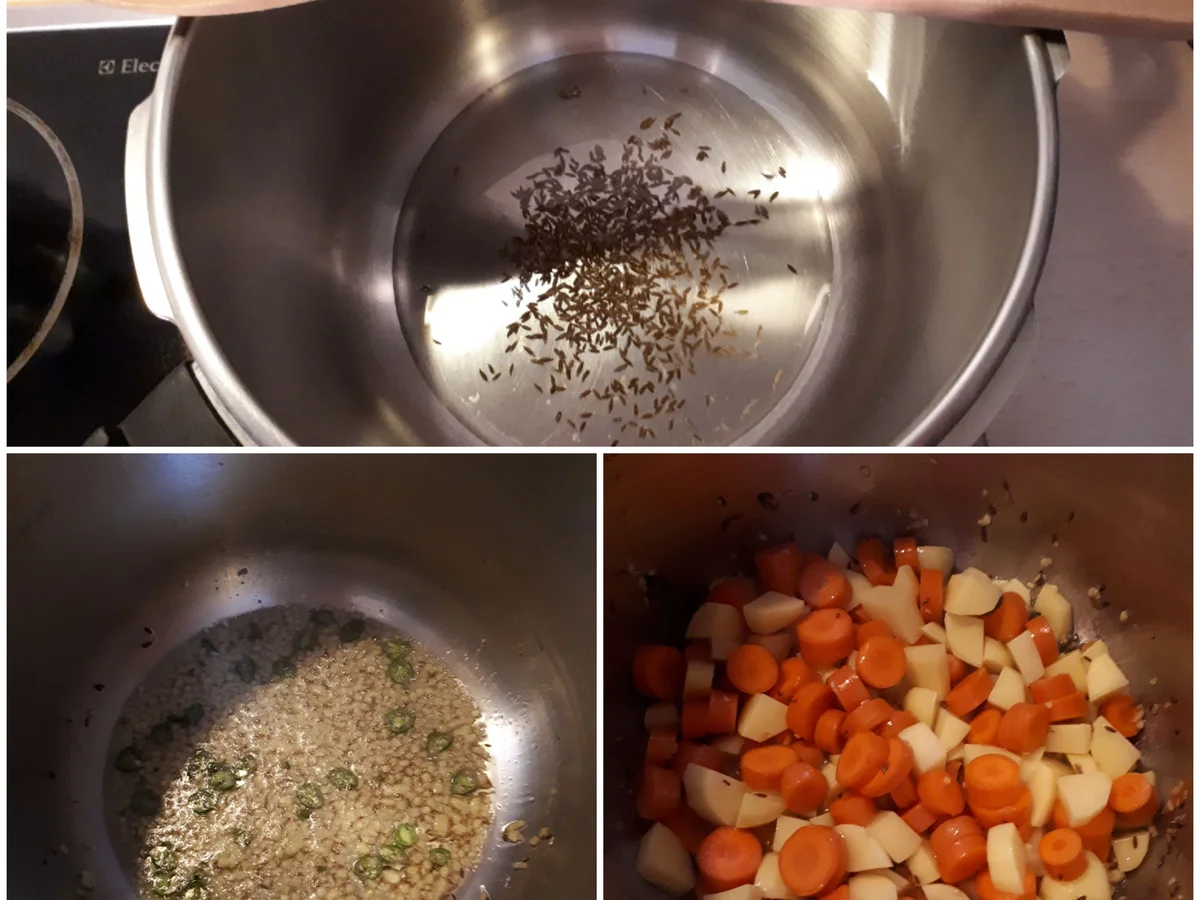 indisch Aloo Gajar - Kartoffel-Karotten-Gemüse - Rezept - Bild Nr. 8805