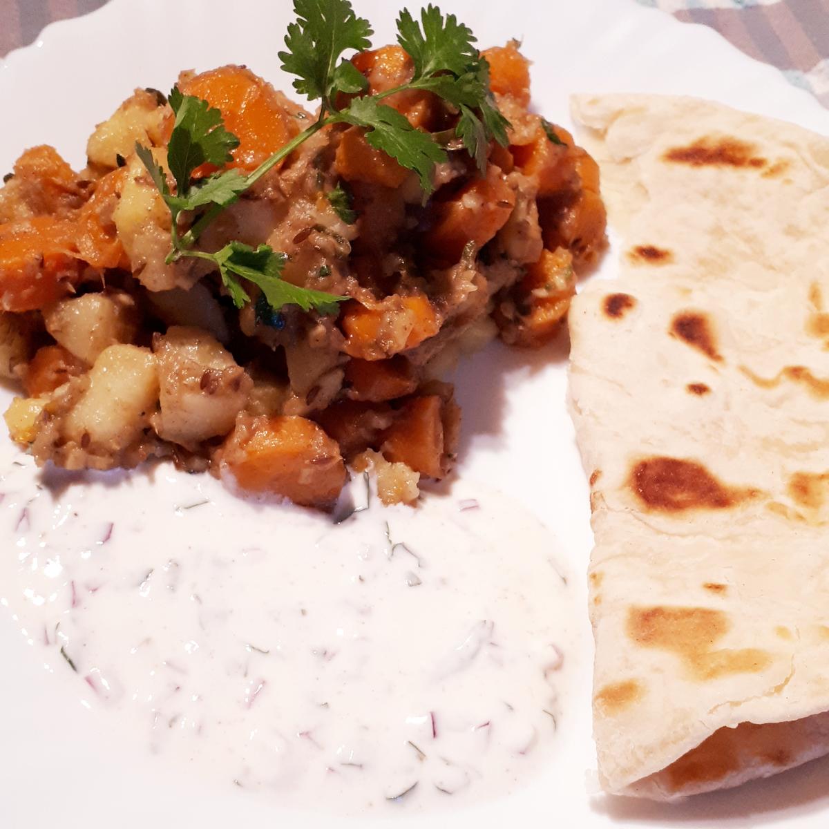 indisch Aloo Gajar - Kartoffel-Karotten-Gemüse - Rezept - Bild Nr. 8814