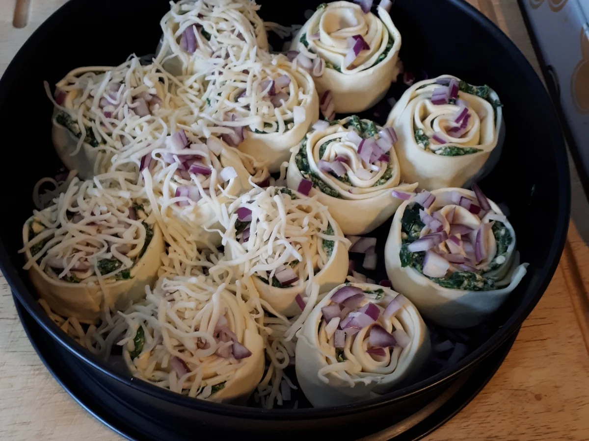 Blätterteig-Spinat-Schnecken - Rezept - Bild Nr. 8810