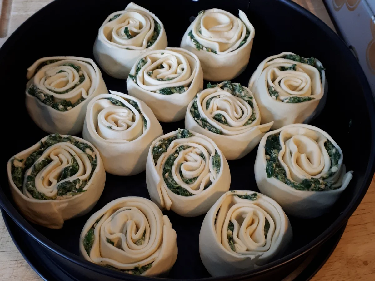Blätterteig-Spinat-Schnecken - Rezept - Bild Nr. 8811