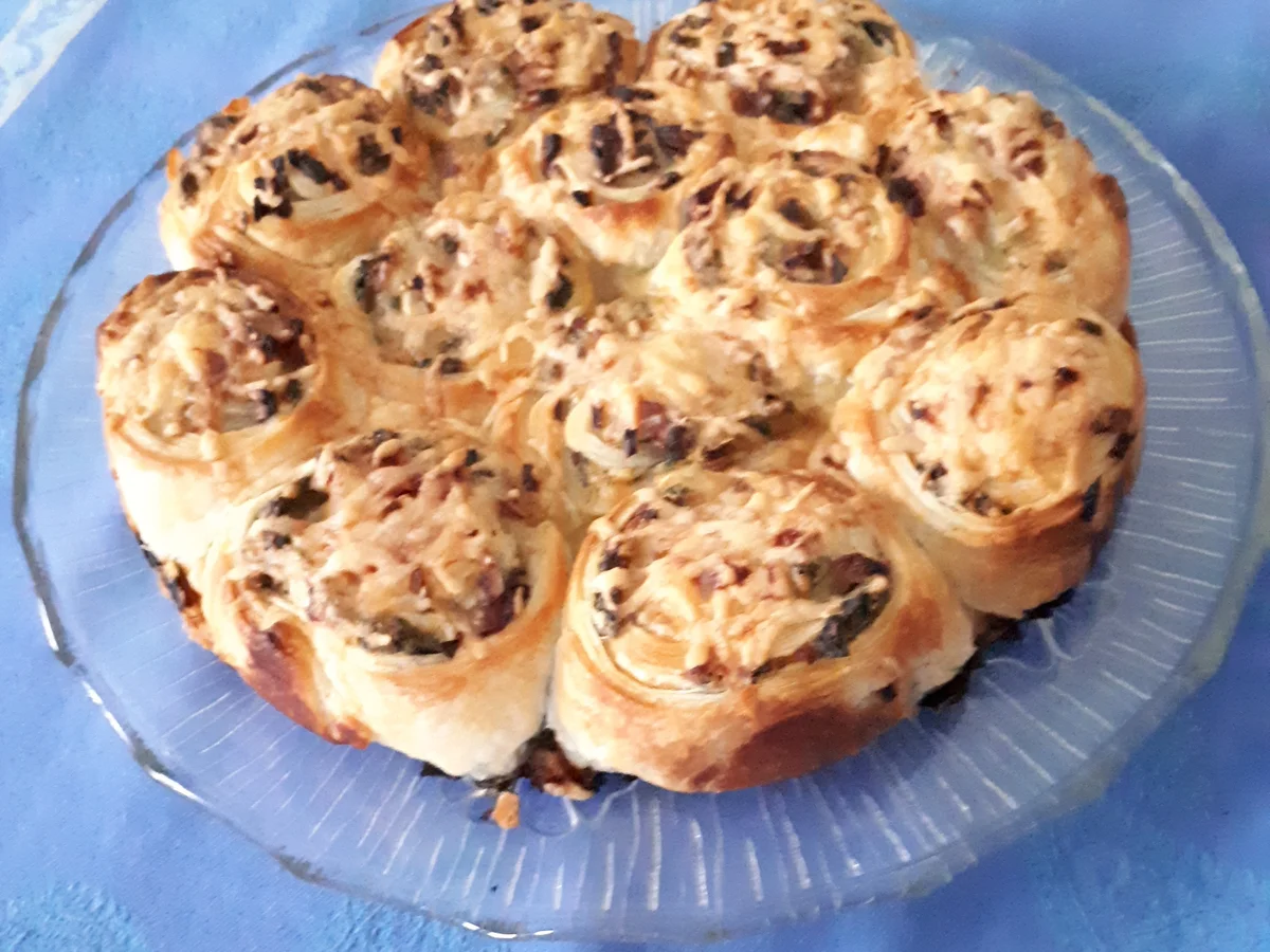 Blätterteig-Spinat-Schnecken - Rezept - Bild Nr. 8814