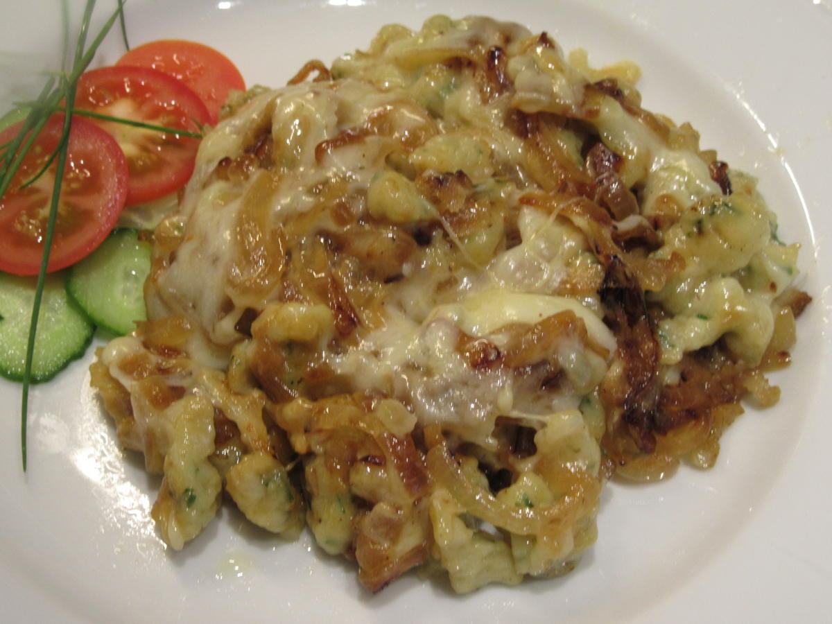 Pasta: Käsespätzle - mit Knoblauch und Schnittlauch - Rezept - Bild Nr. 8823