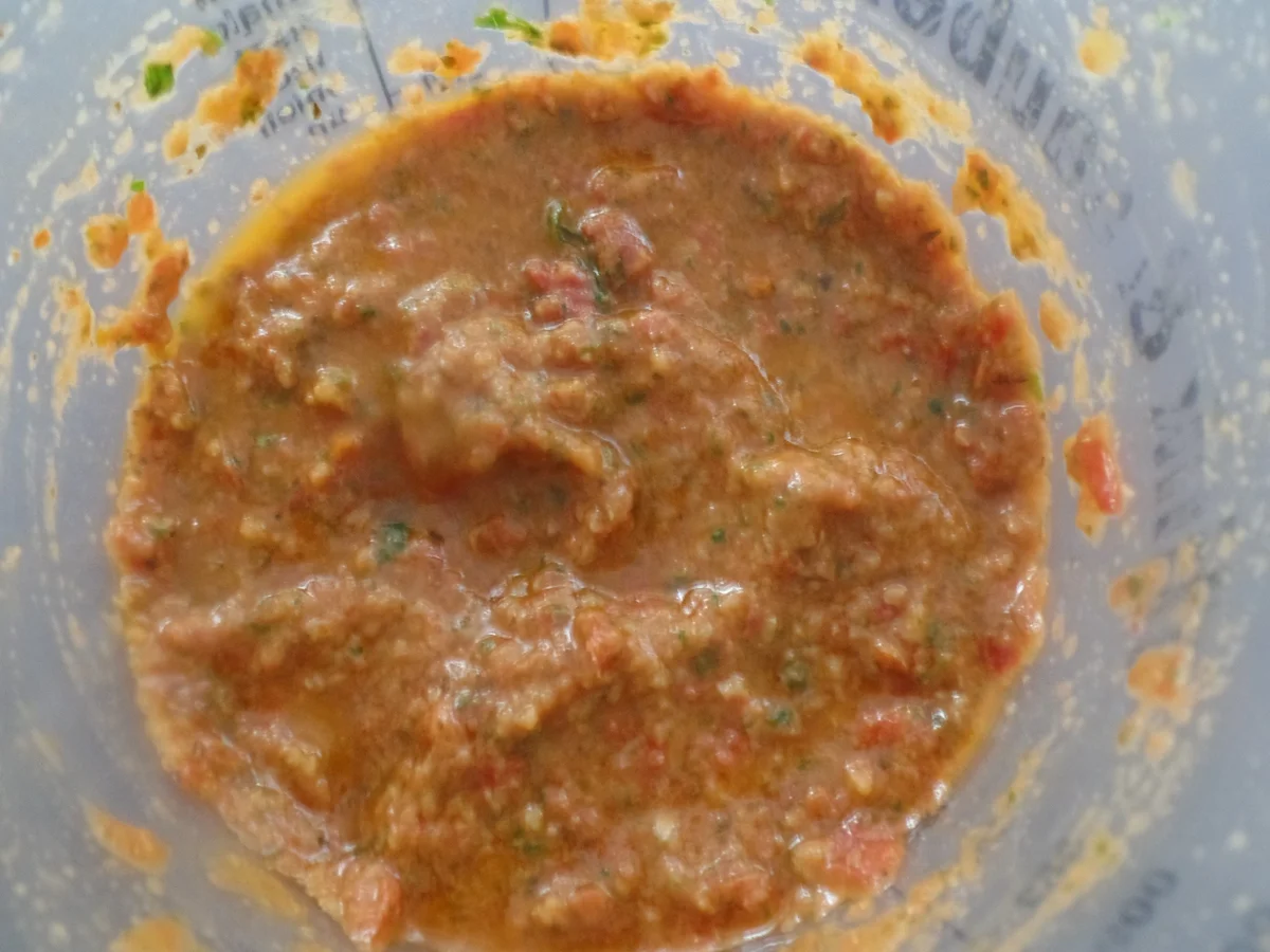 Rezept: Tomaten-Basilikum-Sesam-Pesto Bild Nr. 8836 Tomaten-Basilikum-Sesam-Pesto - Rezept - Bild Nr. 8836