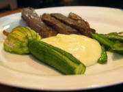 Entrecote mit jungem Gemüse und Kartoffelschaum - Rezept - Bild Nr. 8847