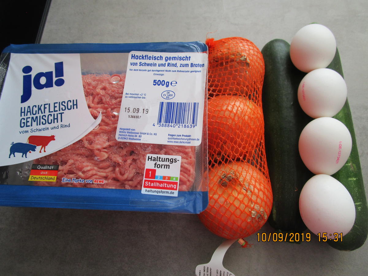 Auflauf mit Gehacktem, Tomaten, Zucchini und Reis - Rezept - Bild Nr. 8852