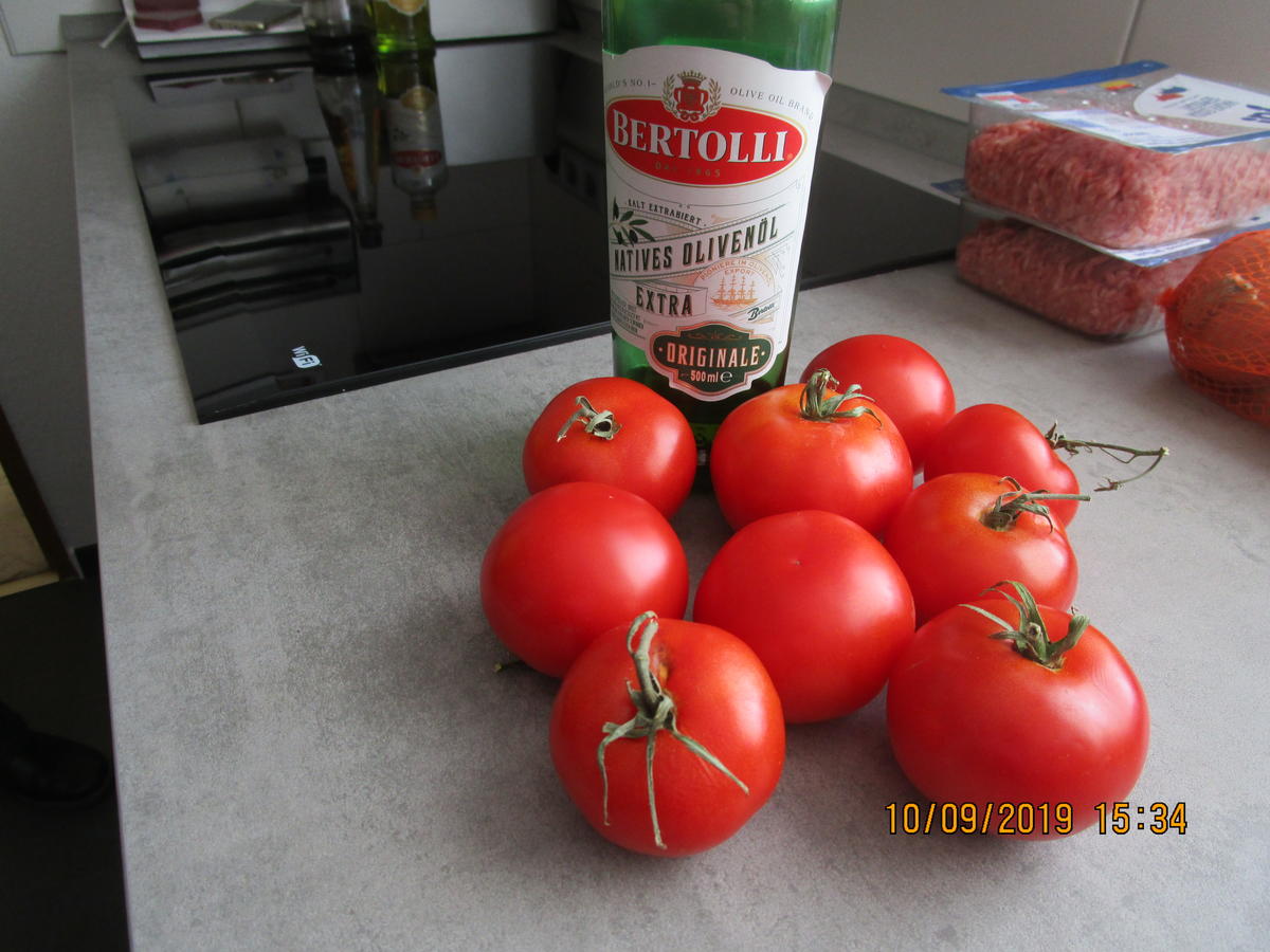 Auflauf mit Gehacktem, Tomaten, Zucchini und Reis - Rezept - Bild Nr. 8854