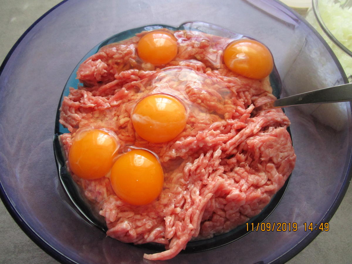 Auflauf mit Gehacktem, Tomaten, Zucchini und Reis - Rezept - Bild Nr. 8856