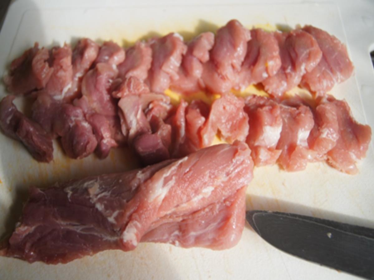 Schweinefilet süß-sauer im Römertopf mit Curry-Basmatireis - Rezept - Bild Nr. 4