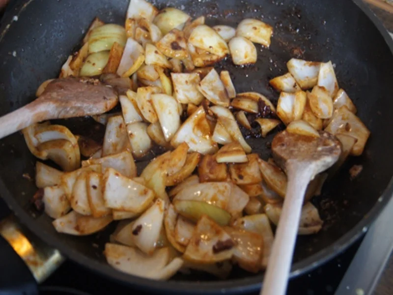 Schweinefilet süß-sauer im Römertopf mit Curry-Basmatireis - Rezept - Bild Nr. 11