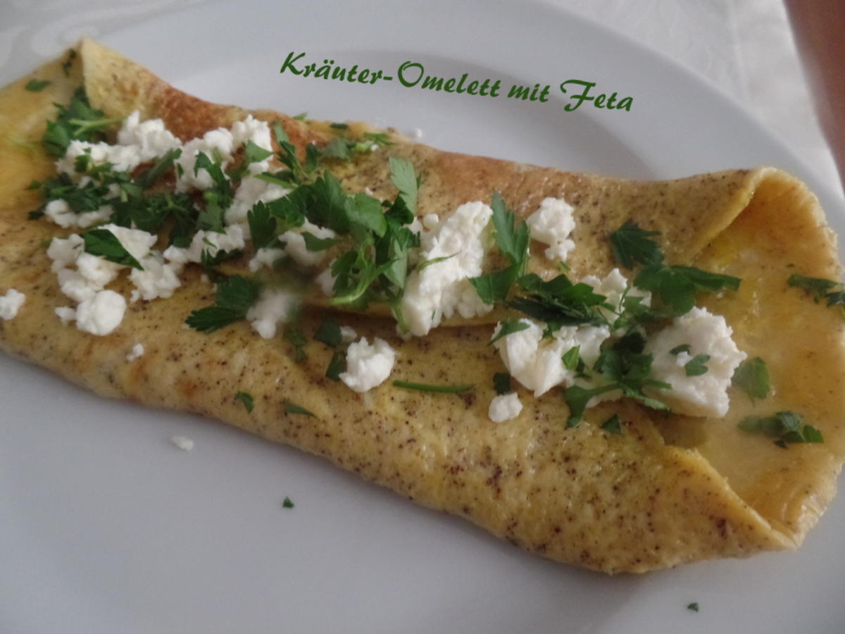 Kräuter-Omelett mit Feta - Rezept mit Bild - kochbar.de