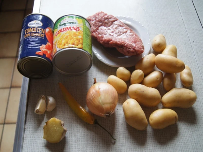 Chili con Carne mit Pellkartoffeln - Rezept - Bild Nr. 8852