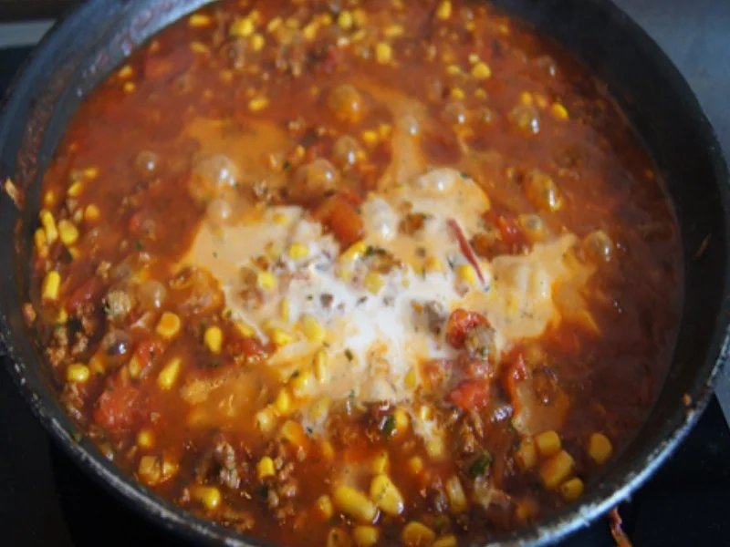 Chili con Carne mit Pellkartoffeln - Rezept - Bild Nr. 8862