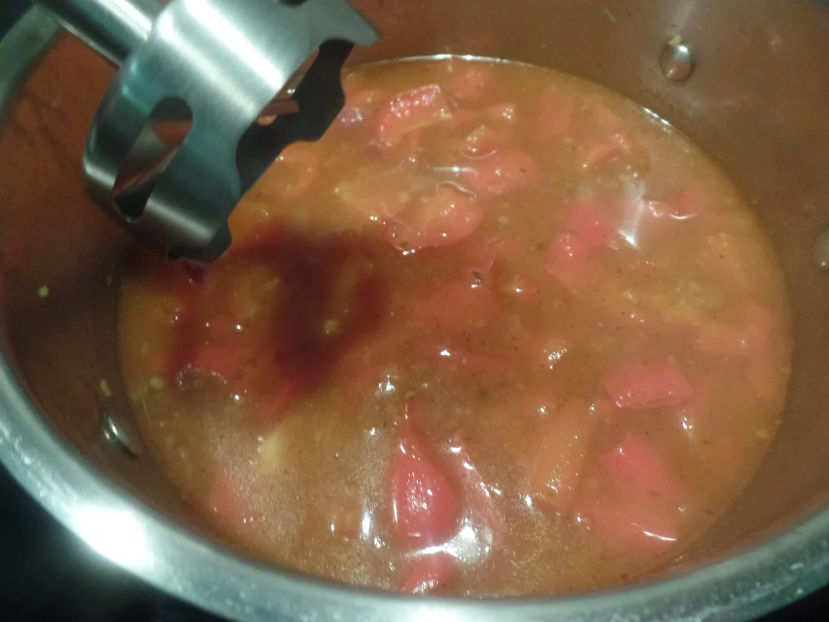 Paprikacremesuppe mit Kabeljau - Rezept - Bild Nr. 8874