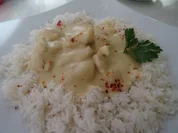 Hühnerbrustfilet mit Honig-Senf-Soße im Reisring - Rezept - Bild Nr. 8870