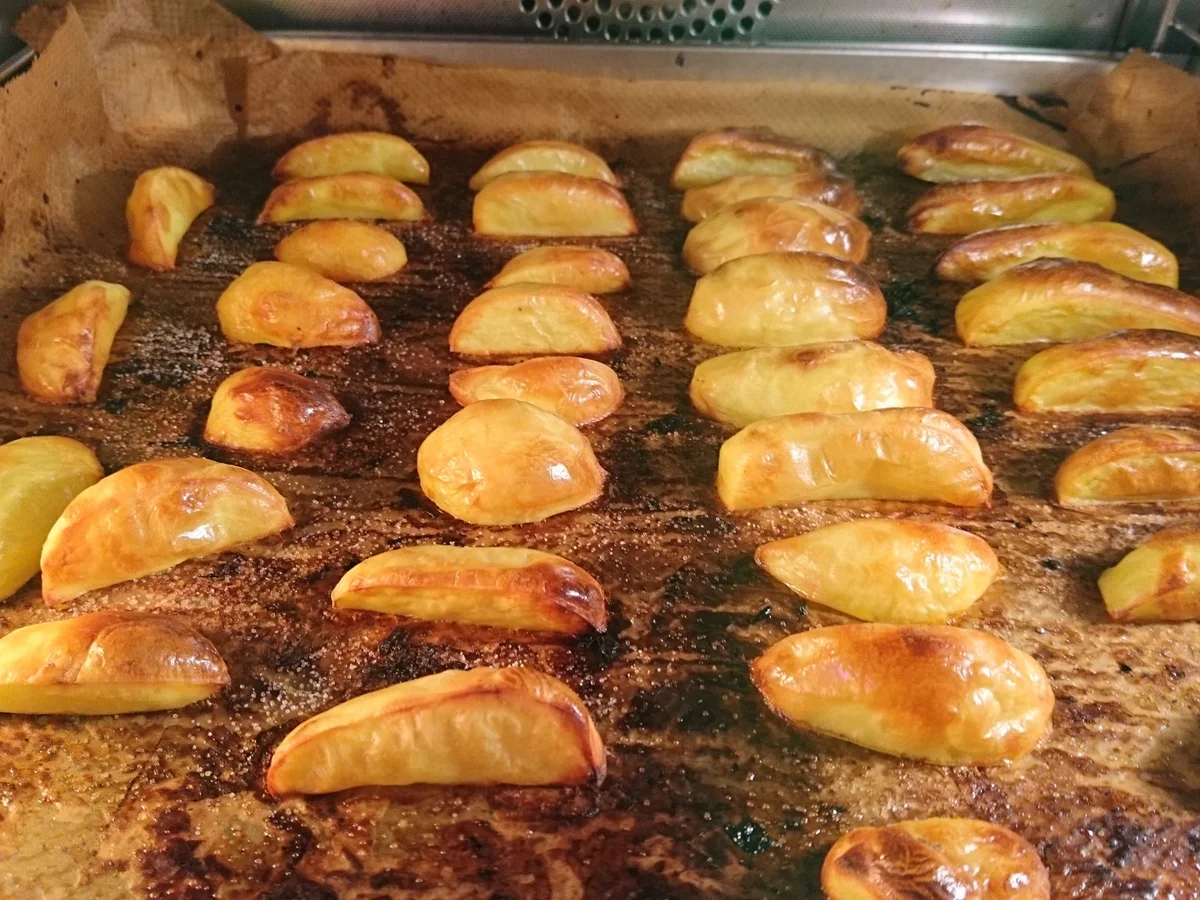 Potato wedges (ohne Öl) - Rezept - Bild Nr. 8869